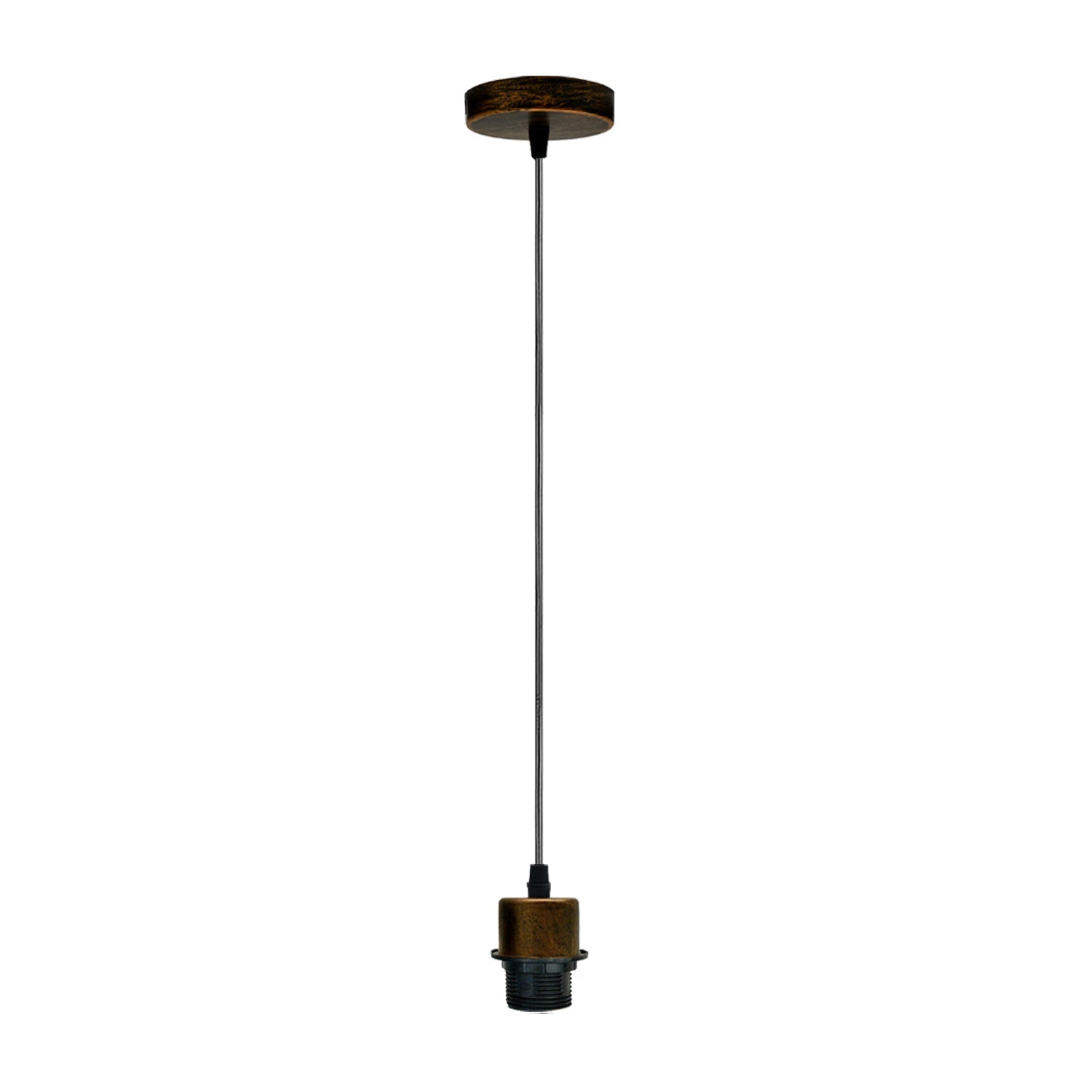 LEDSone Industrial E27 Pendant Hanging Light Fitting with Adjustable Cable