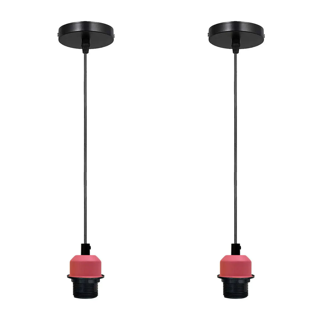 Vintage Industrial E27 Pendant Light Kit, Adjustable Cable Ceiling Lamp