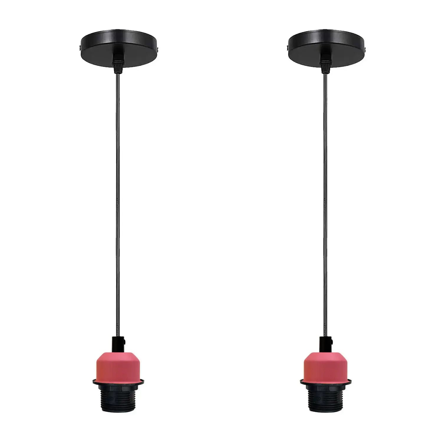Vintage E27 Industrial Pendant Lamp Bulb Holder Ceiling Light Kit