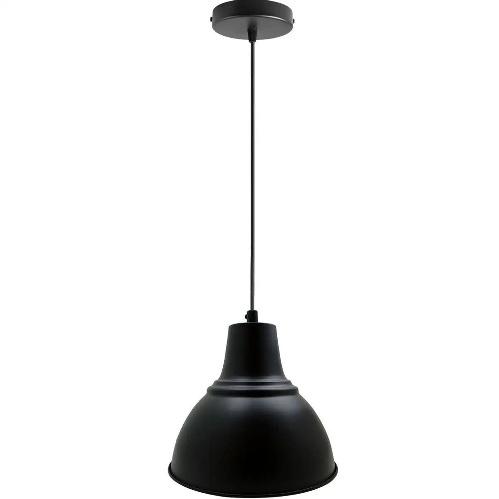Industrial Retro Metal Pendant Light Fixture, Adjustable Cable for Kitchen Bar