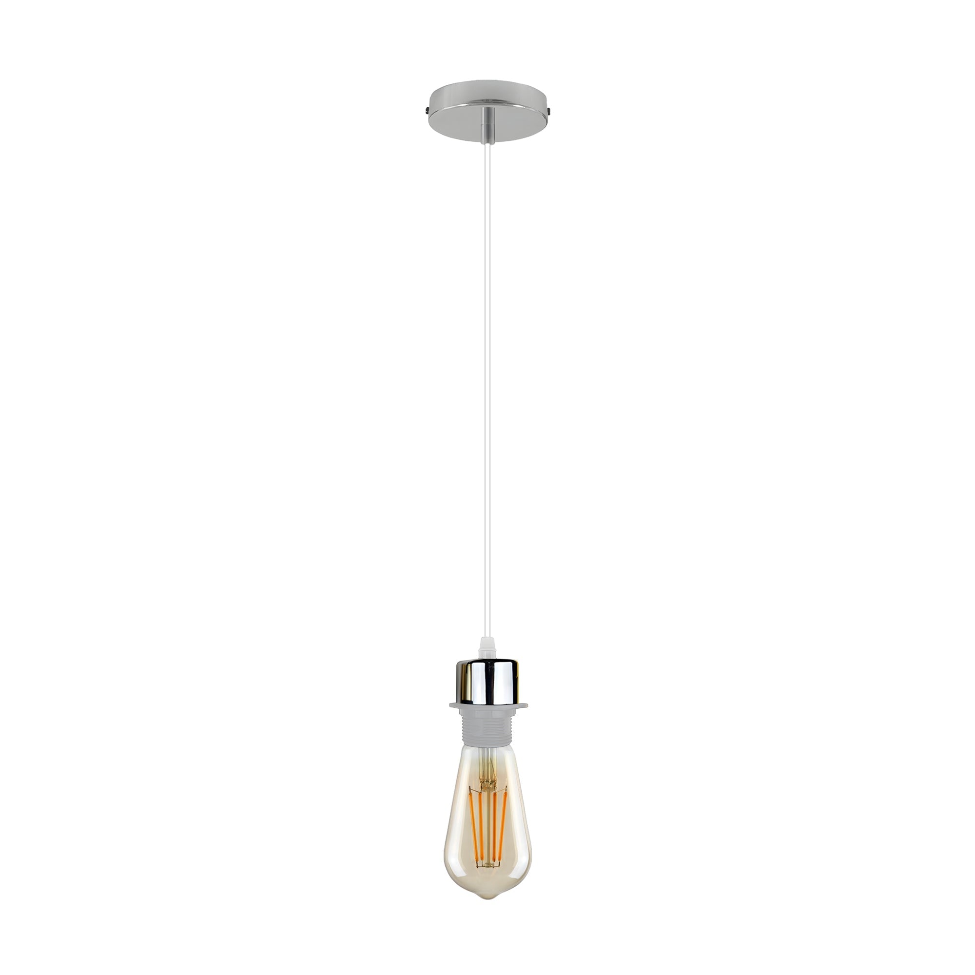 LEDSone Industrial E27 Pendant Hanging Light Fitting with Adjustable Cable