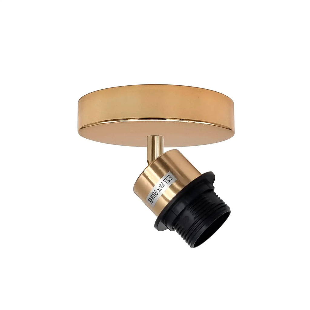 Adjustable Vintage Industrial Metal LED Flush Mount Ceiling Wall Light Fixture