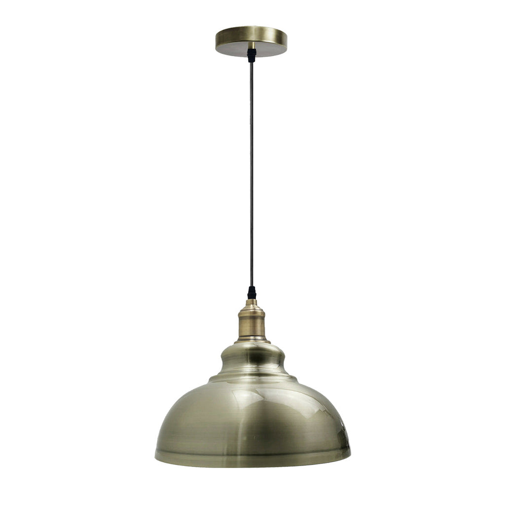Retro Industrial Pendant Light with E27 Holder, Metal PVC Hanging Lamp