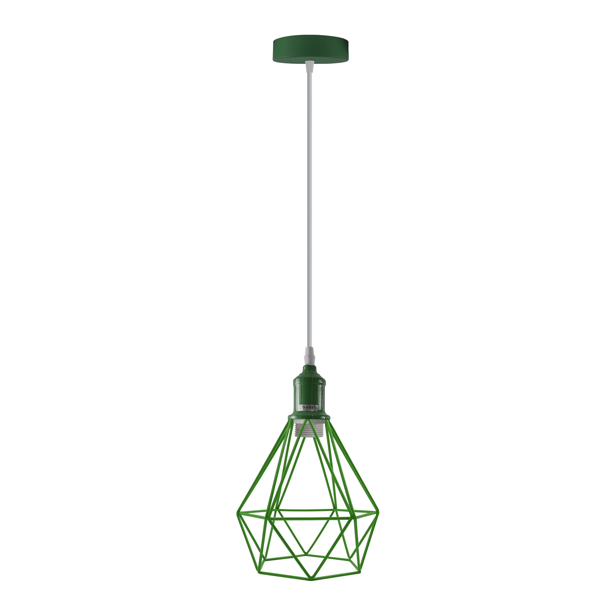 Industrial Metal Cage Pendant Light, Vintage Style Hanging Ceiling Lamp Shade
