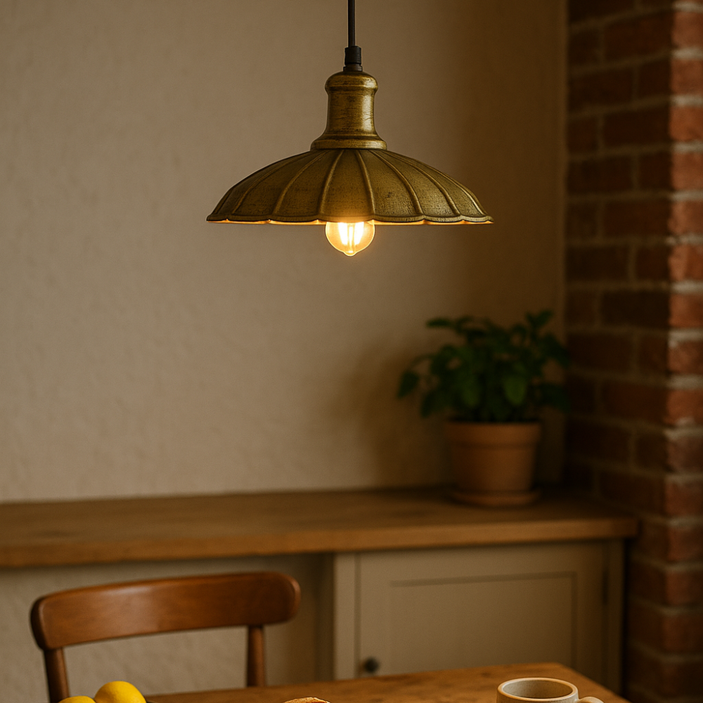 Vintage Industrial Metal Pendant Light Fixture E27 Retro Hanging Ceiling Lamp