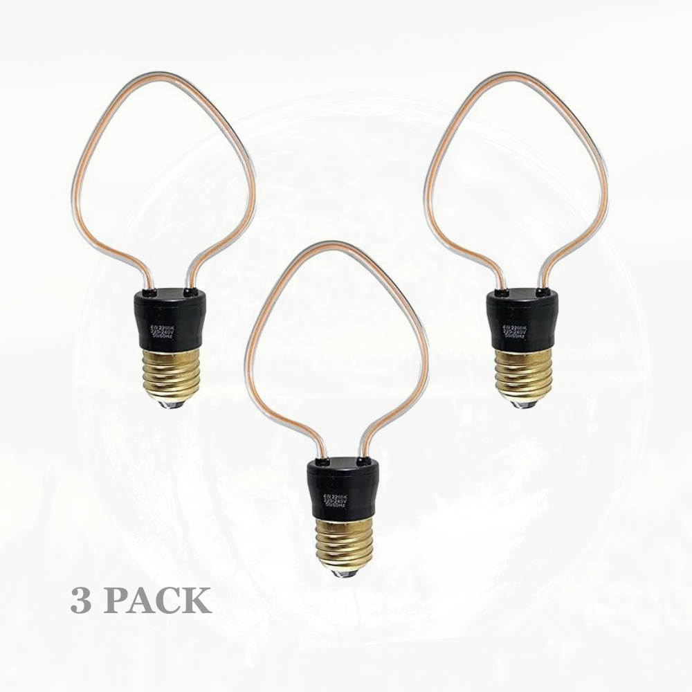 3-Pack Vintage Retro 4W Soft Filament E27 Decorative Industrial LED Bulbs