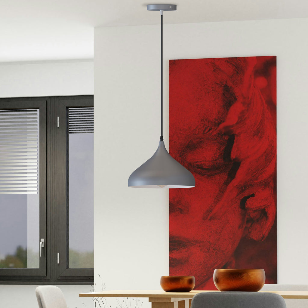 Stylish Industrial Metal Pendant Light, Retro Ceiling Lamp for Modern Kitchens
