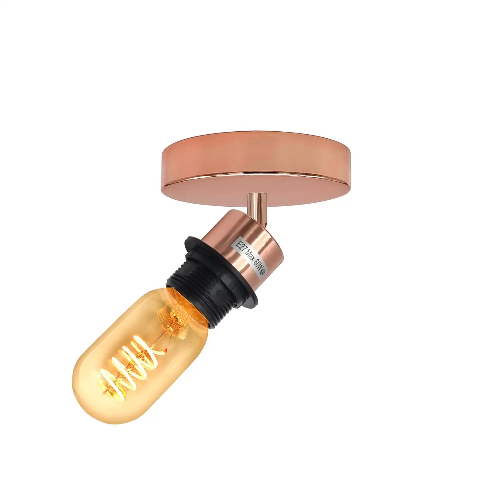 Adjustable LED Flush Ceiling Light Vintage Ceiling Mount Wall Lamp Fixture~5741