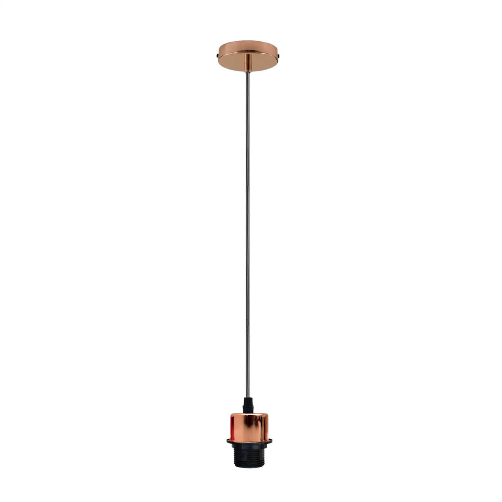 Industrial Vintage E27 Pendant Light Holder Kit with Adjustable Cable