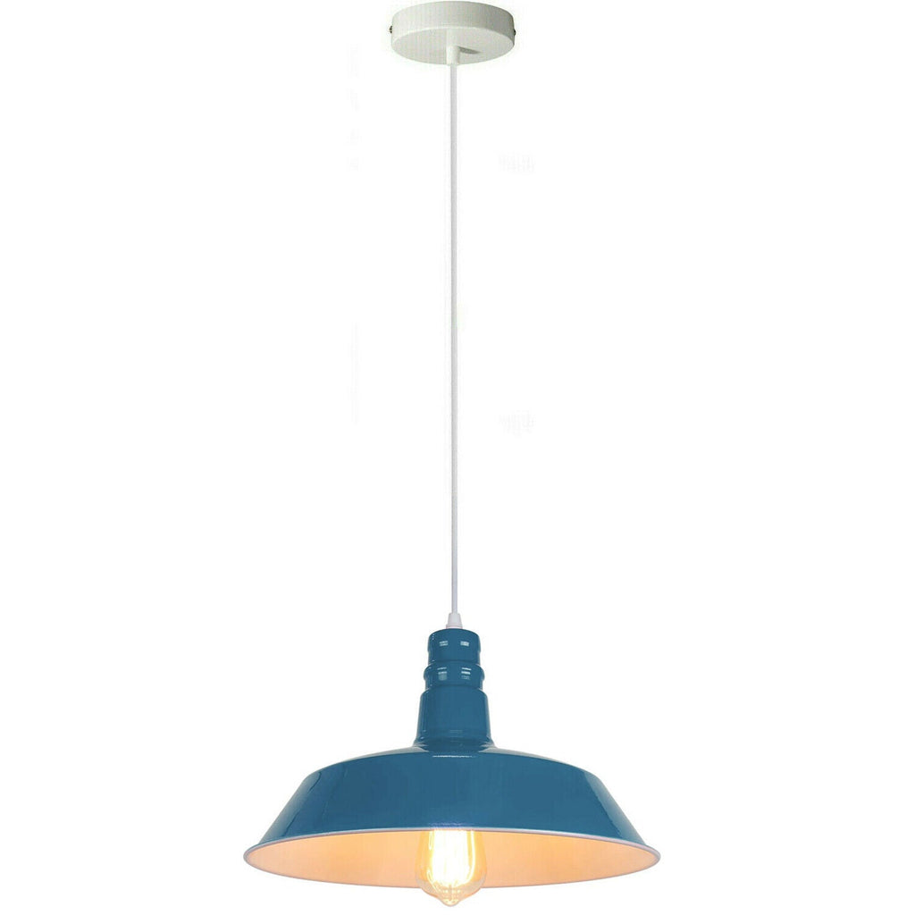 Modern Metal Bowl Shade Pendant Light Fixture Adjustable Hanging Lamp Decorative