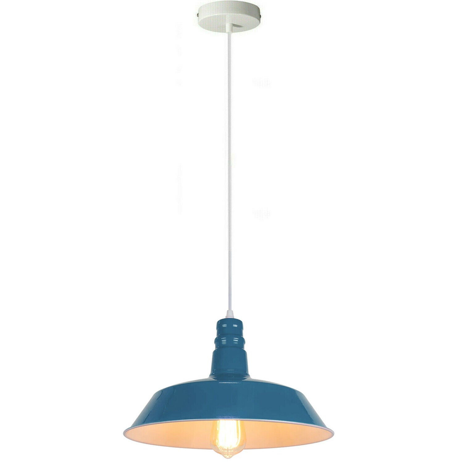 Modern Metal Bowl Shade Pendant Light Fixture Adjustable Hanging Lamp Decorative