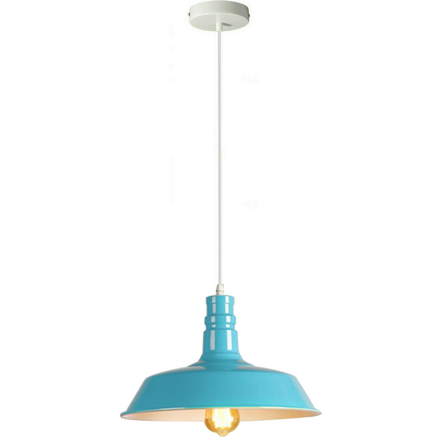 Modern Metal Bowl Shade Pendant Light Fixture Adjustable Hanging Lamp Decorative