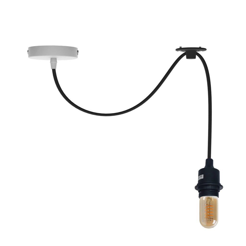 Adjustable Modern Industrial Single Head Ceiling Pendant Lamp Swag Light Kit