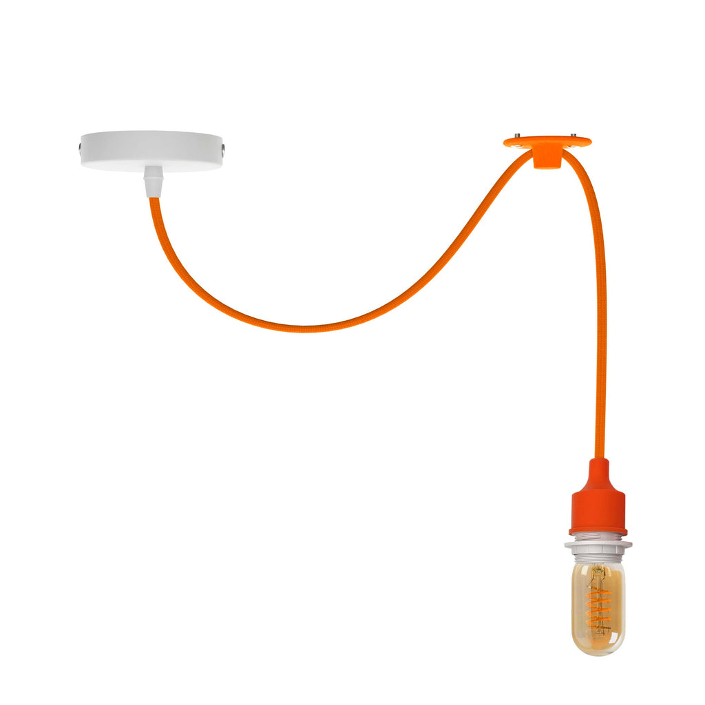 Adjustable Modern Industrial Single Head Ceiling Pendant Lamp Swag Light Kit