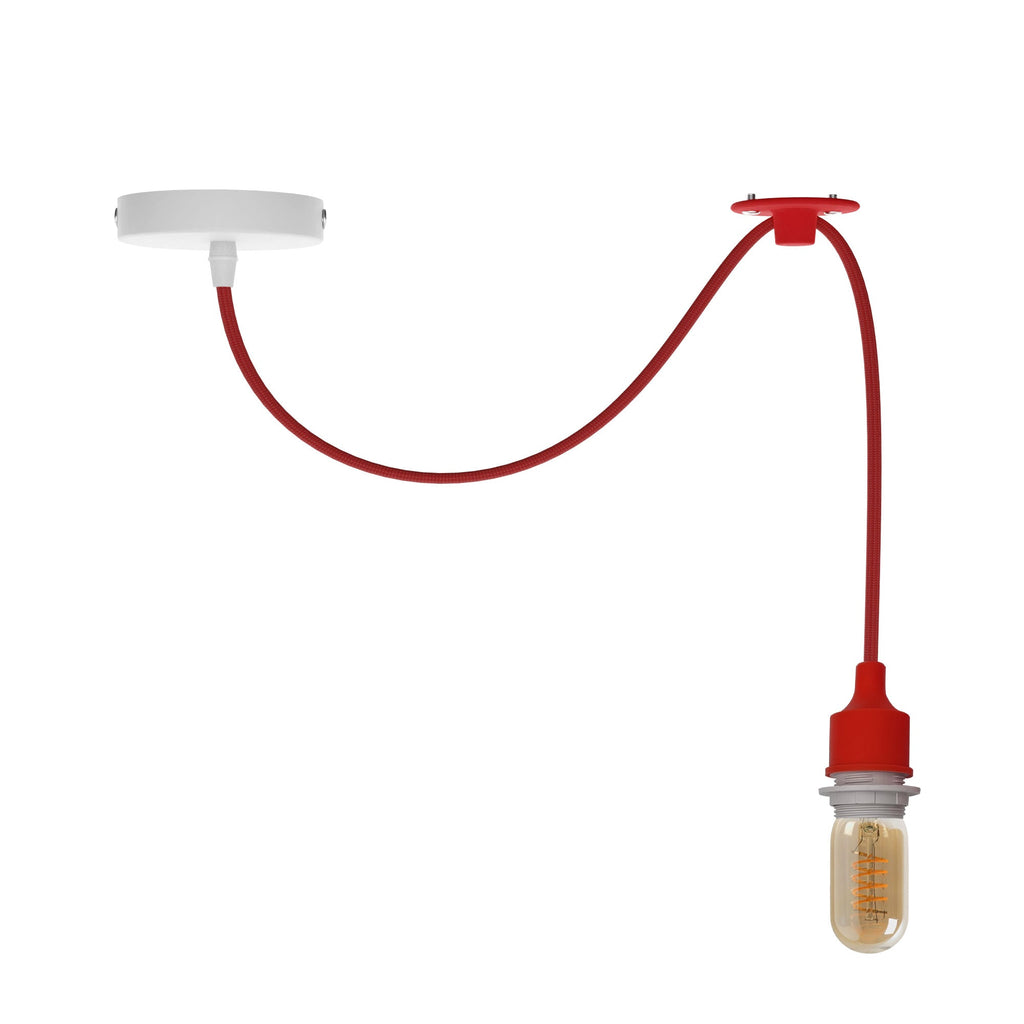Adjustable Modern Industrial Single Head Ceiling Pendant Lamp Swag Light Kit