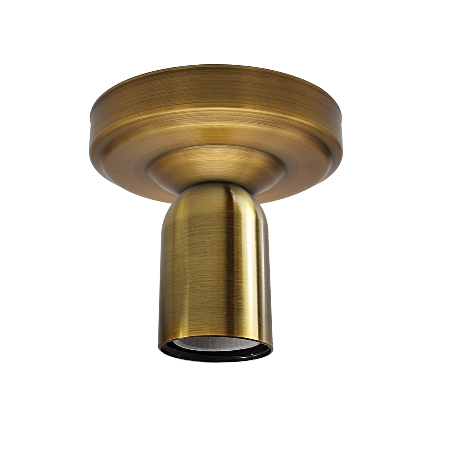 Vintage Metal Semi Flush Dome Ceiling Light Fixture - E27 Industrial Design