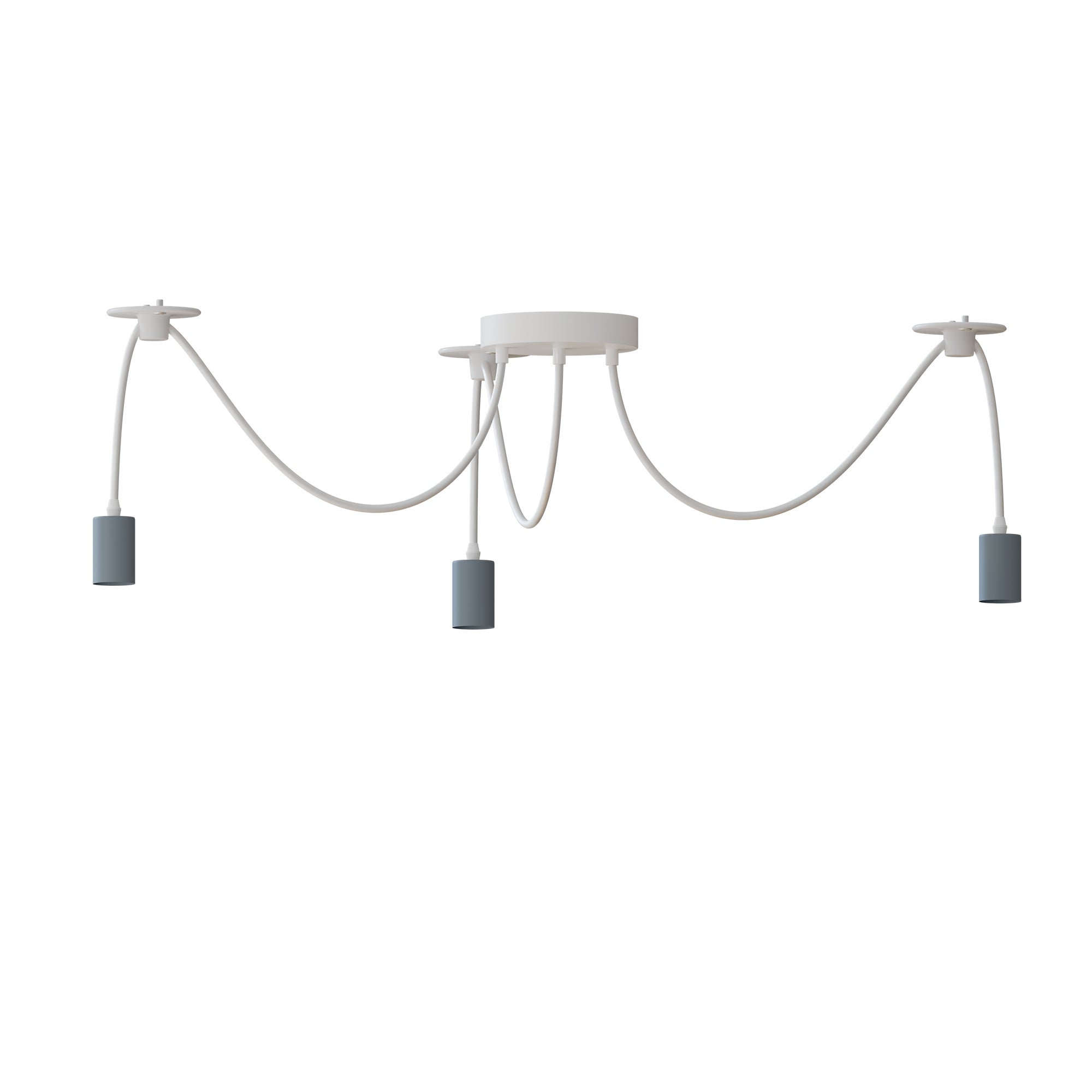 3-Way Spider Pendant Light with E27 Adjustable Cables for Modern Industrial Decor