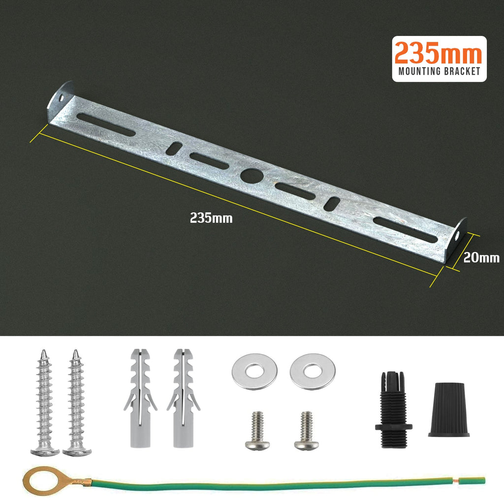 235mm Ceiling Rose Strap Side Fitting Bracket for Chandeliers Light Fixtures