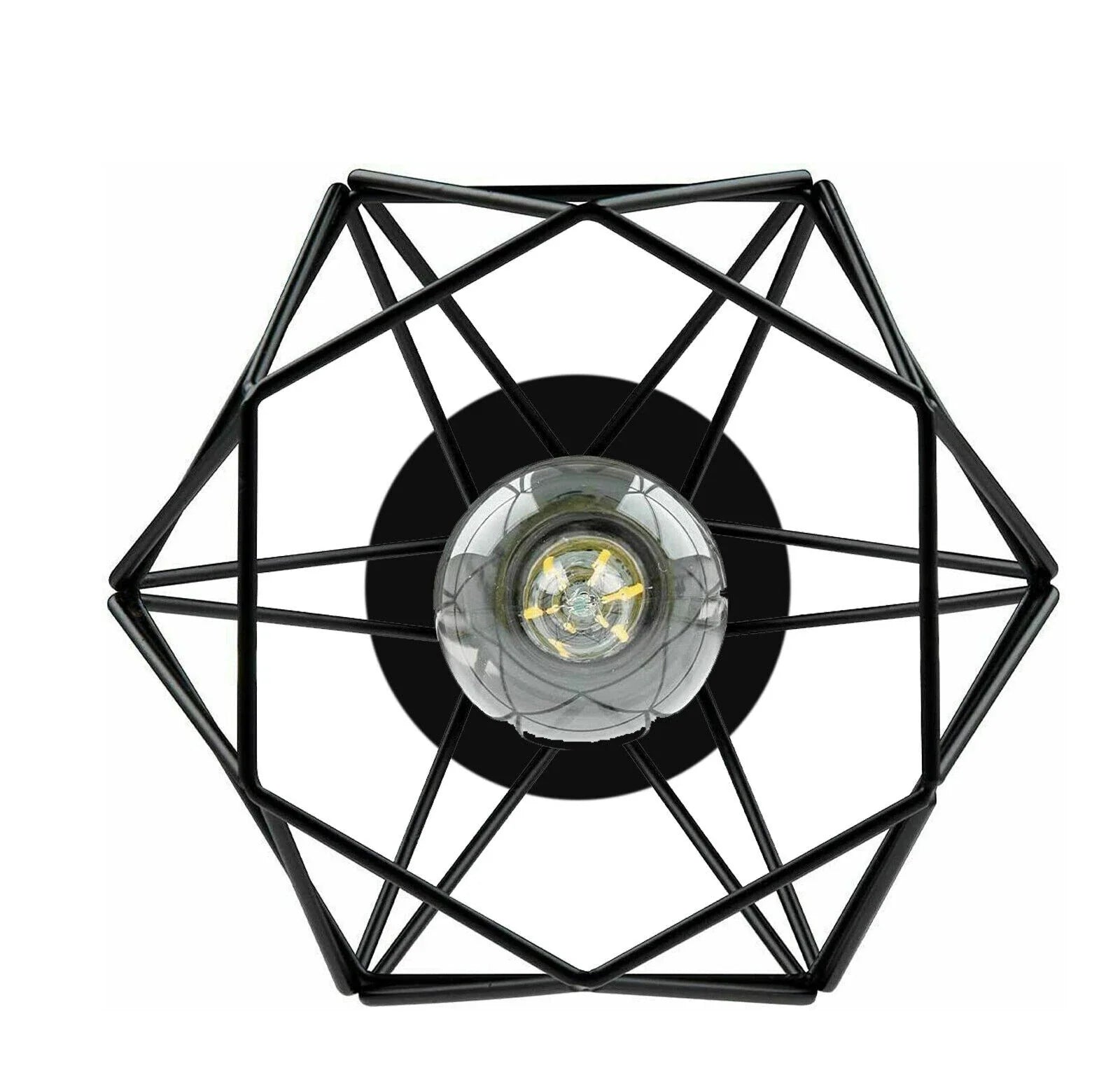 E27 Industrial Cage Flush Mount Light ~6161