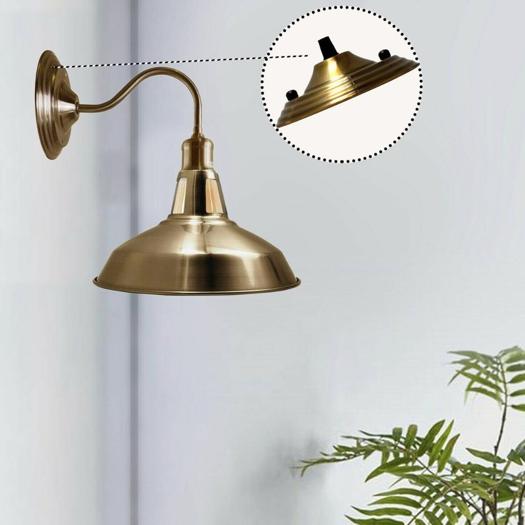 140mm Metal Ceiling Rose Plate with Cable Grip for Pendant Light Fixtures - 2 Pack