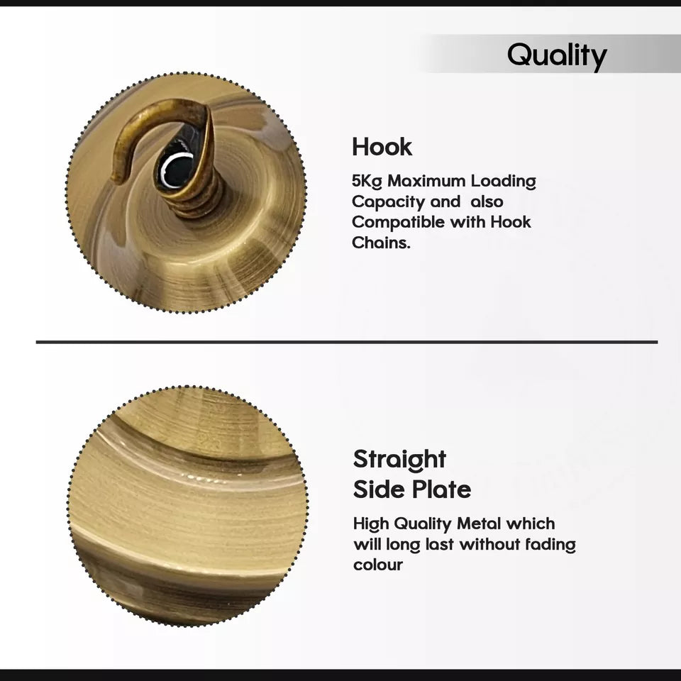 Ceiling Hook Plate Light Fitting Chandelier 140mm ~5822