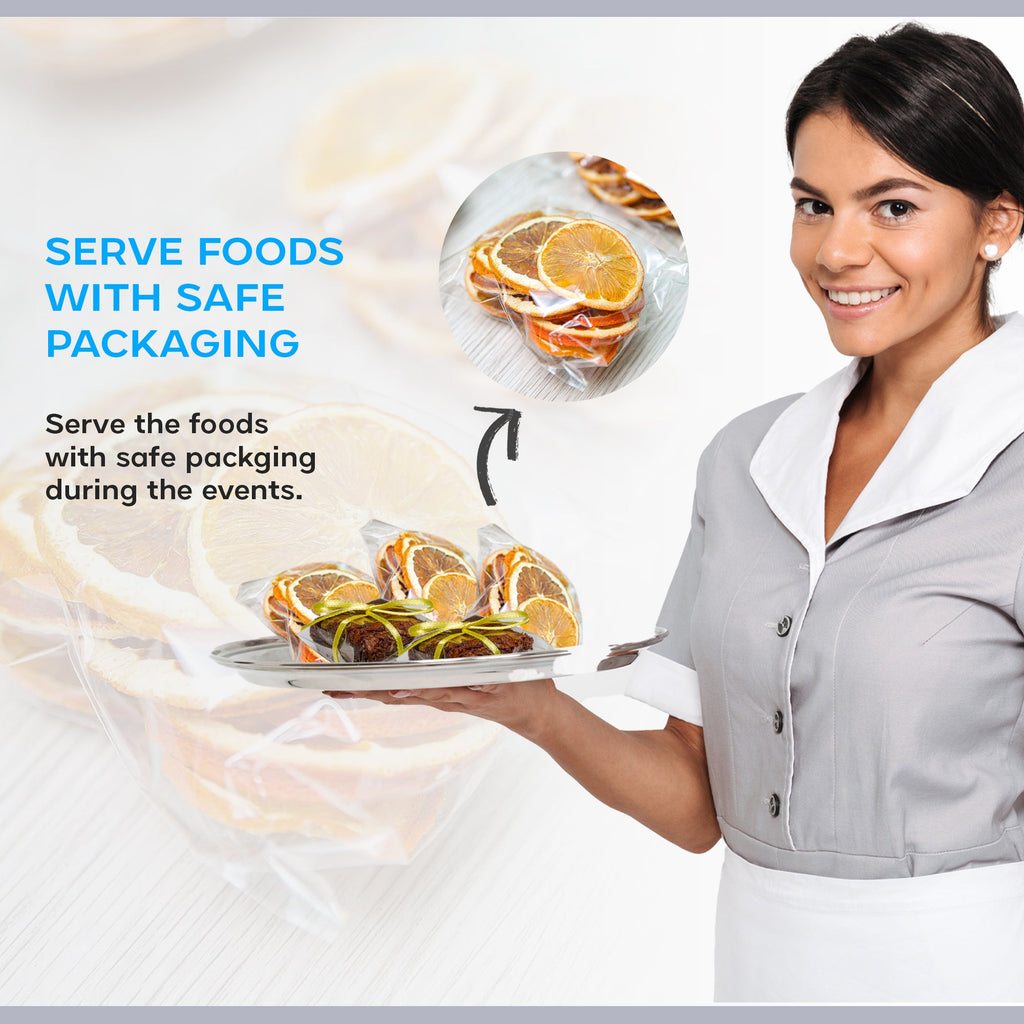 Clear Resealable Poly Zip Lock Bags for Food Storage and Packaging