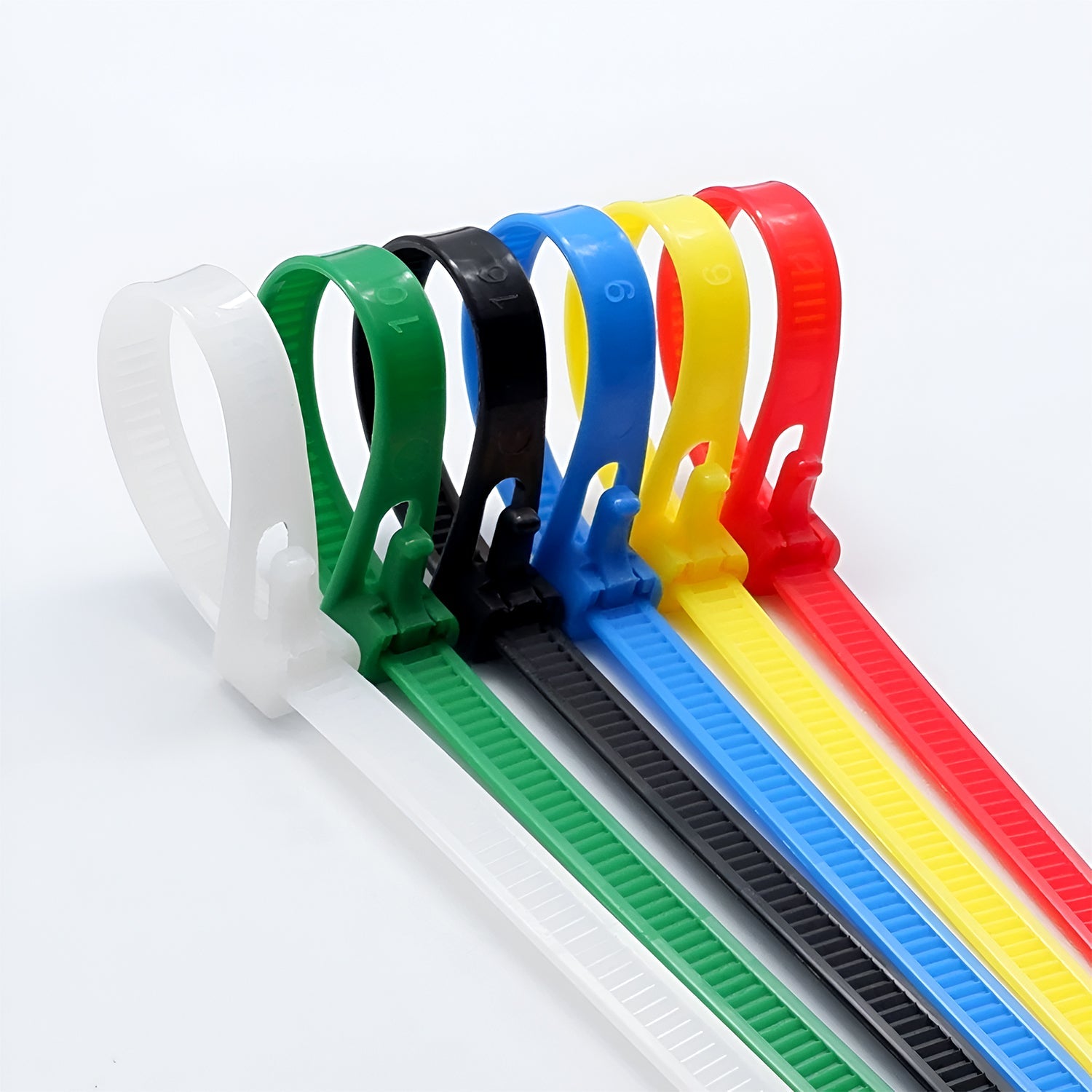 Heavy Duty Releasable Reusable Nylon Cable Zip Ties for Wire Management