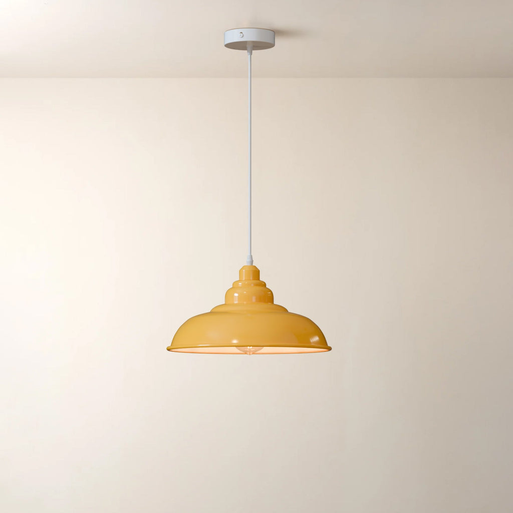 Vintage Retro Metal Shade Pendant Light | E27 ~5854