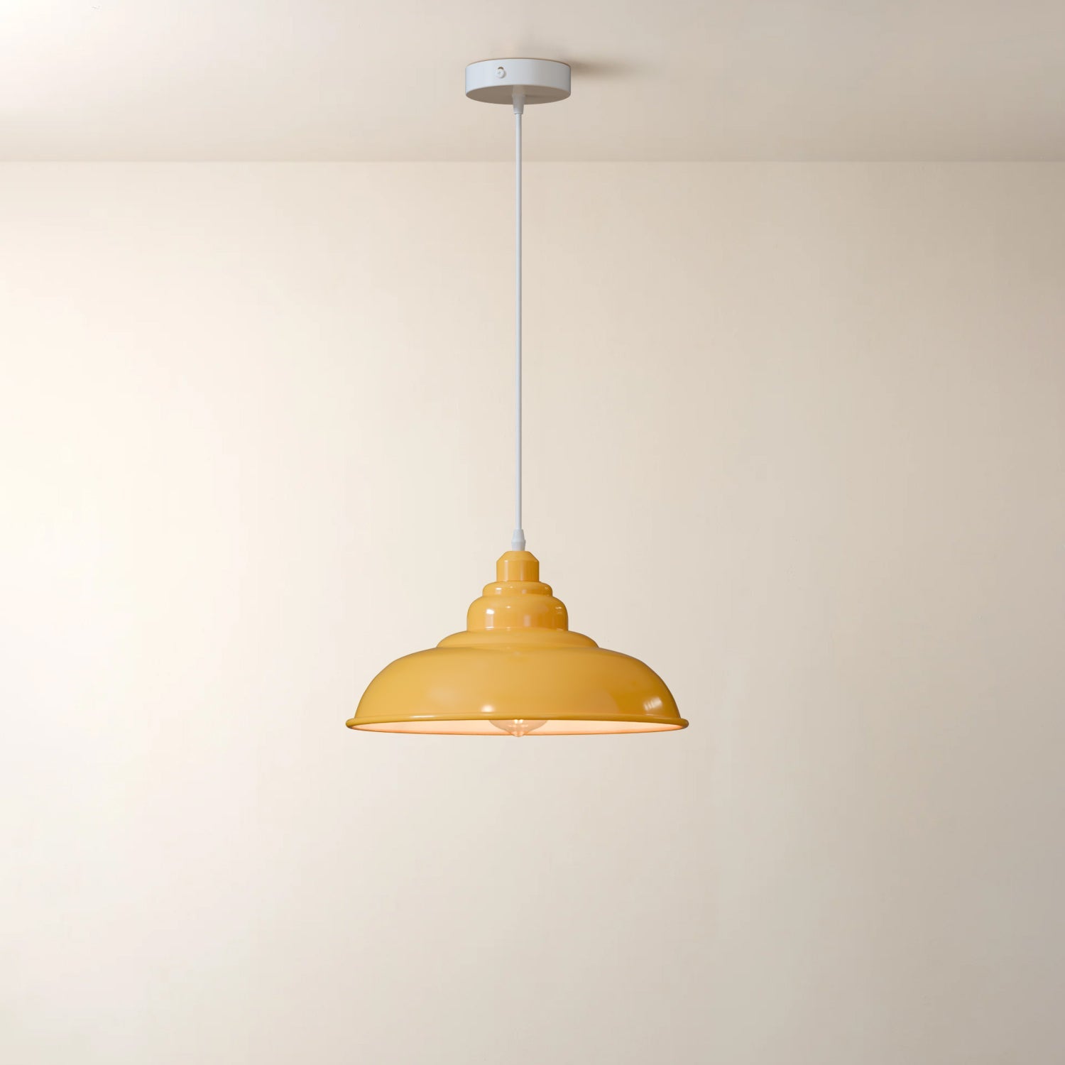 Vintage Retro Metal Shade Pendant Light | E27 ~5854
