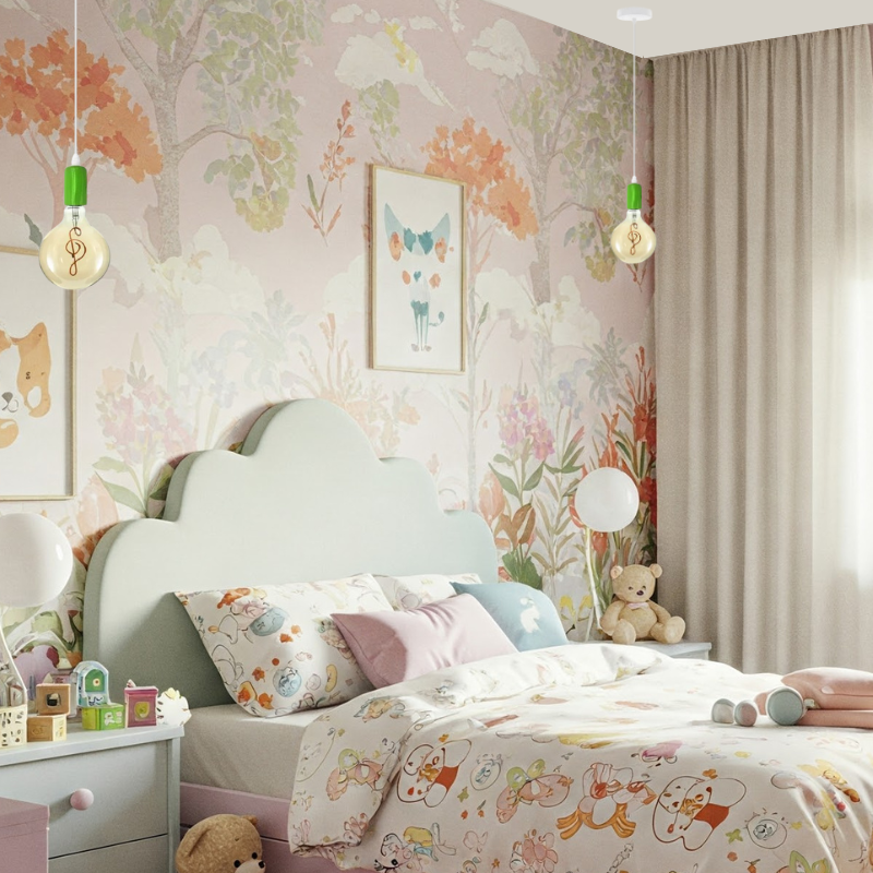 Decorative Pendant Light Bulb Holder With 95 cm Cable  ~5806