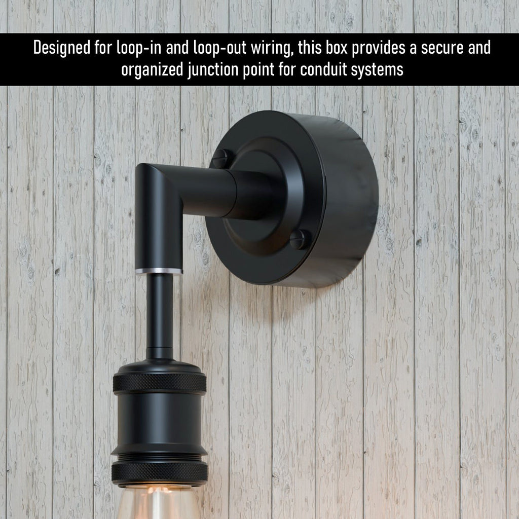 20mm Galvanized Metal Conduit Loop-In Box Terminal for Electrical Wiring
