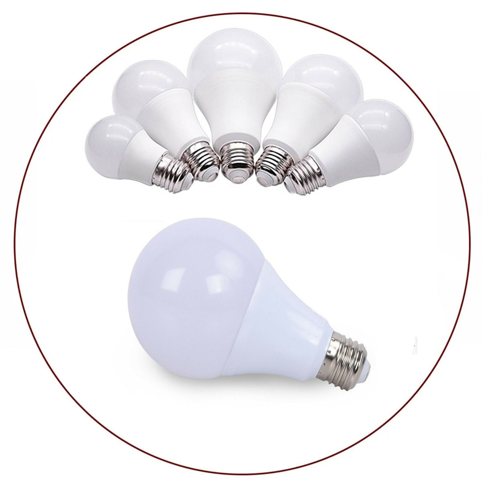 Bright 12W A60 E27 LED Bulbs: Cool White Daylight, Energy Saving, Long Life
