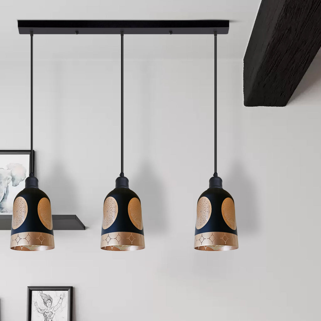 Crystal 3-Way Hanging Ceiling Pendant Light ~6312