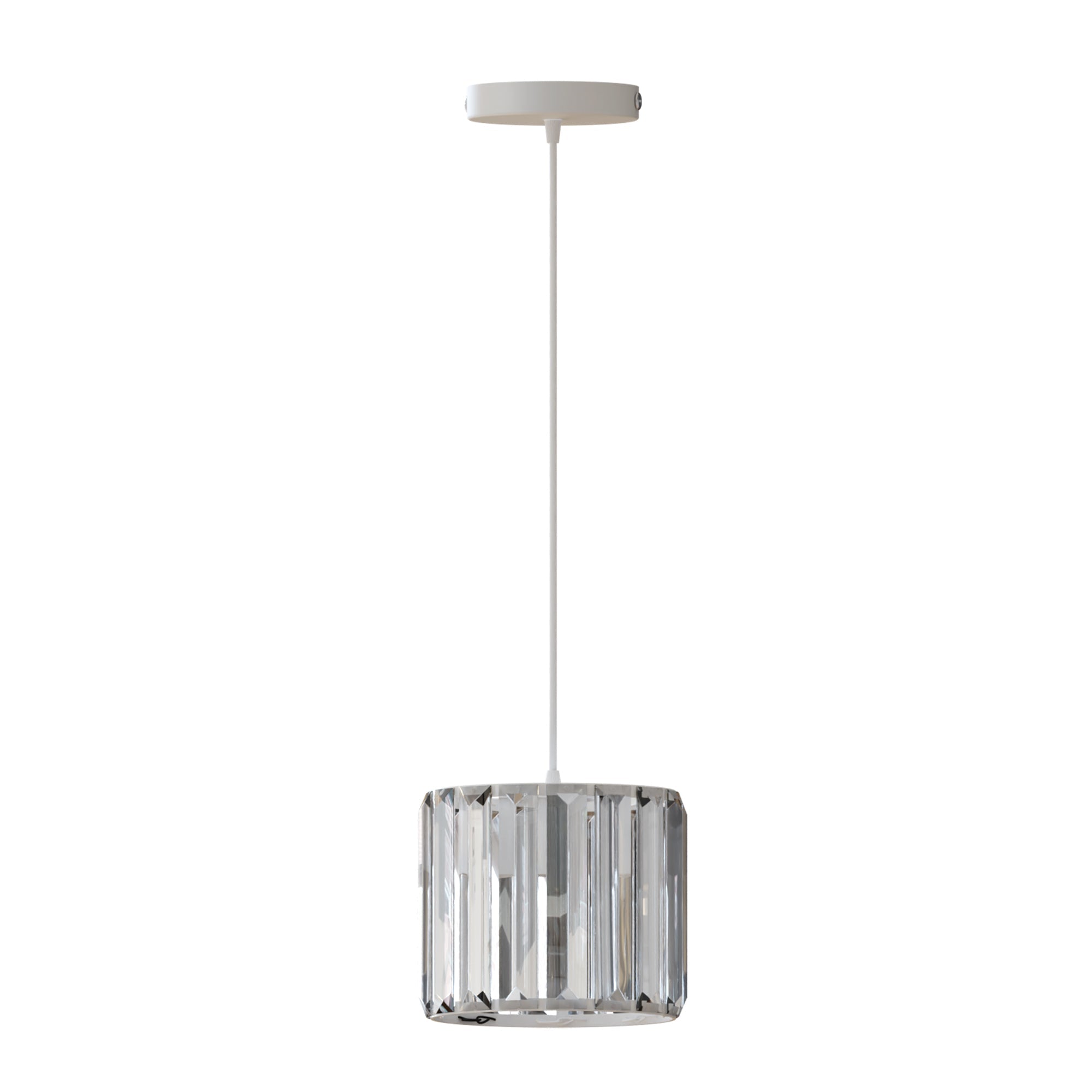 Modern Crystal Glass Shade Pendant Light E27 Ceiling Hanging Lamp Fixture