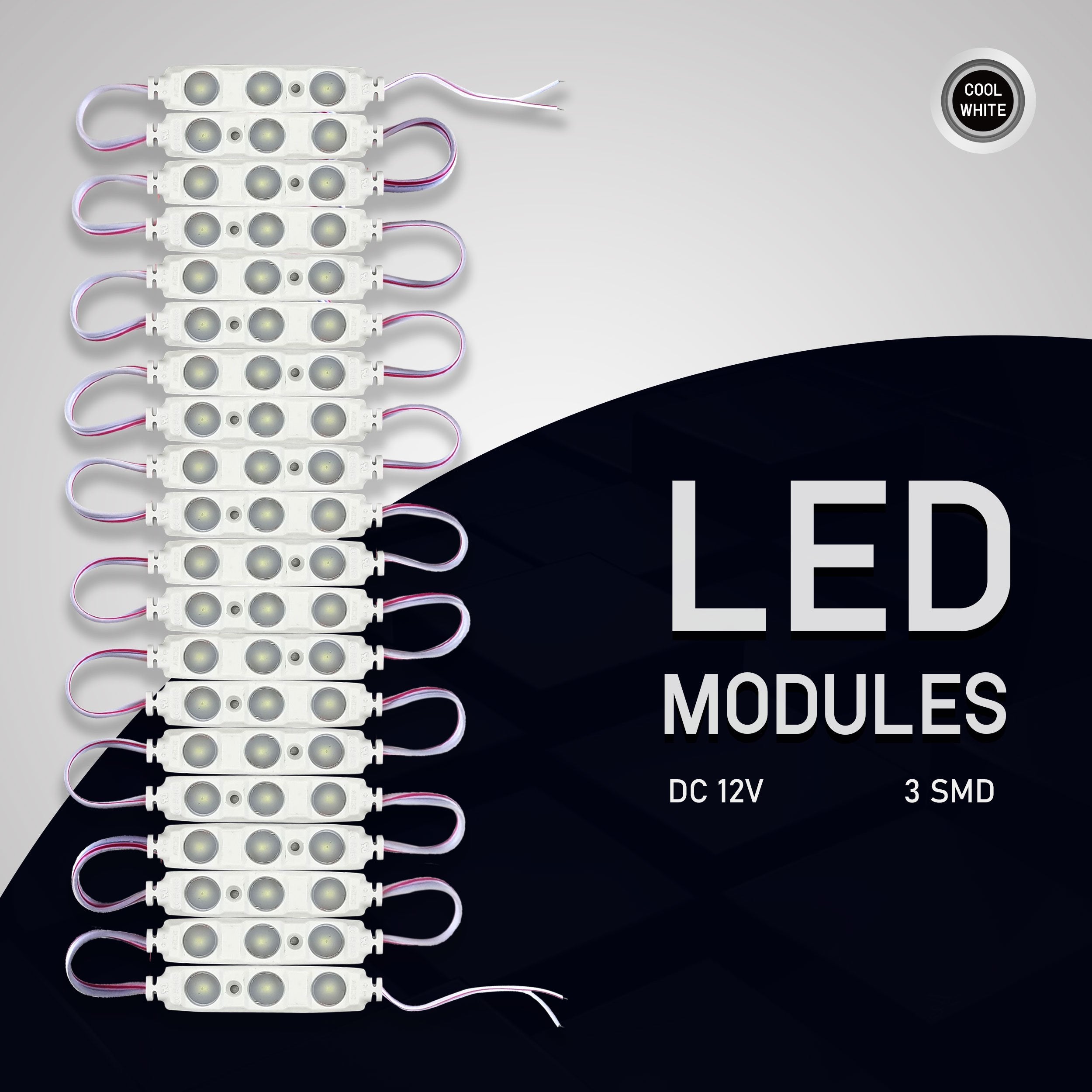 Cool White IP67 12V LED Module Waterproof SMD Injection Light