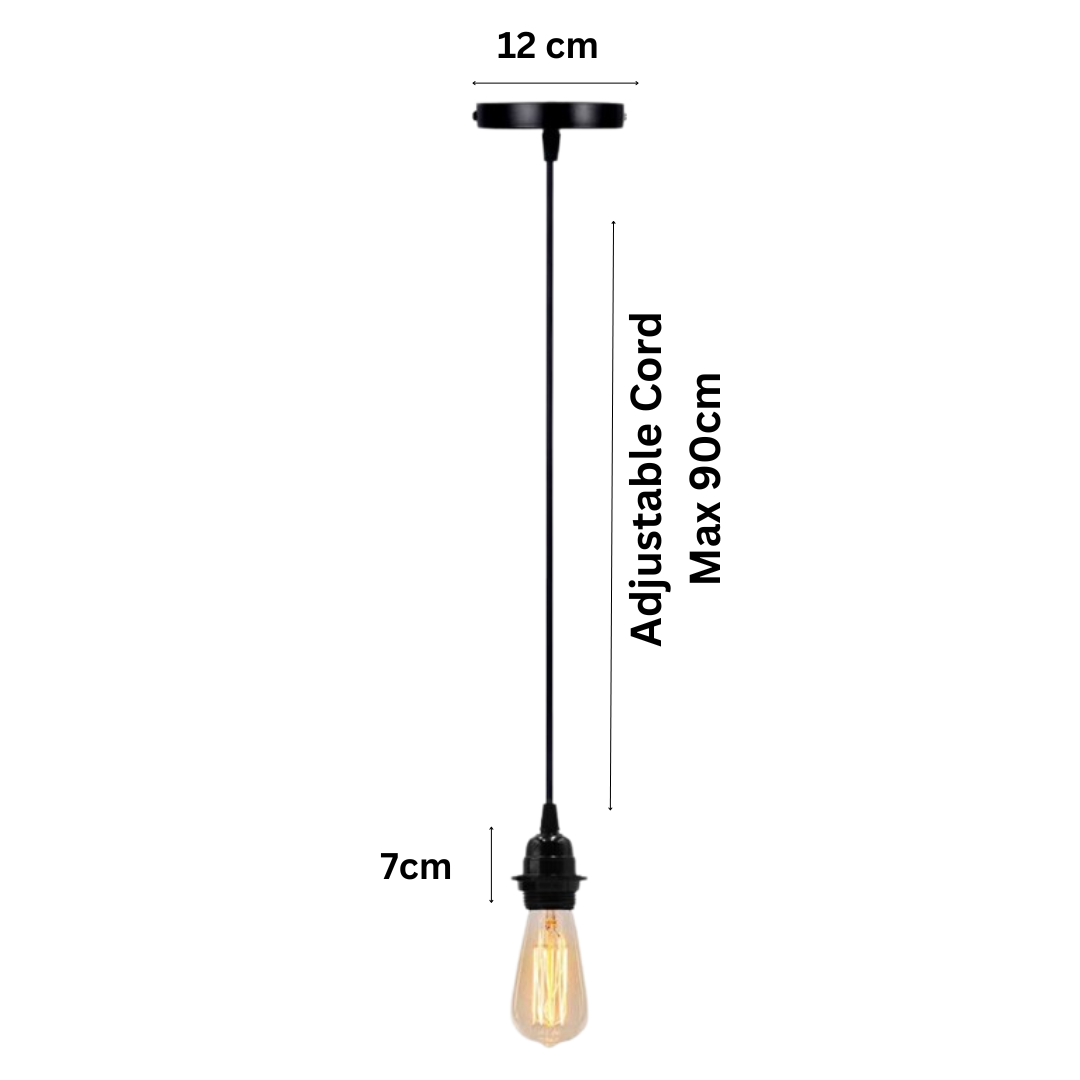 E27 Adjustable Pendant Flex Ceiling Light Cable ~6160