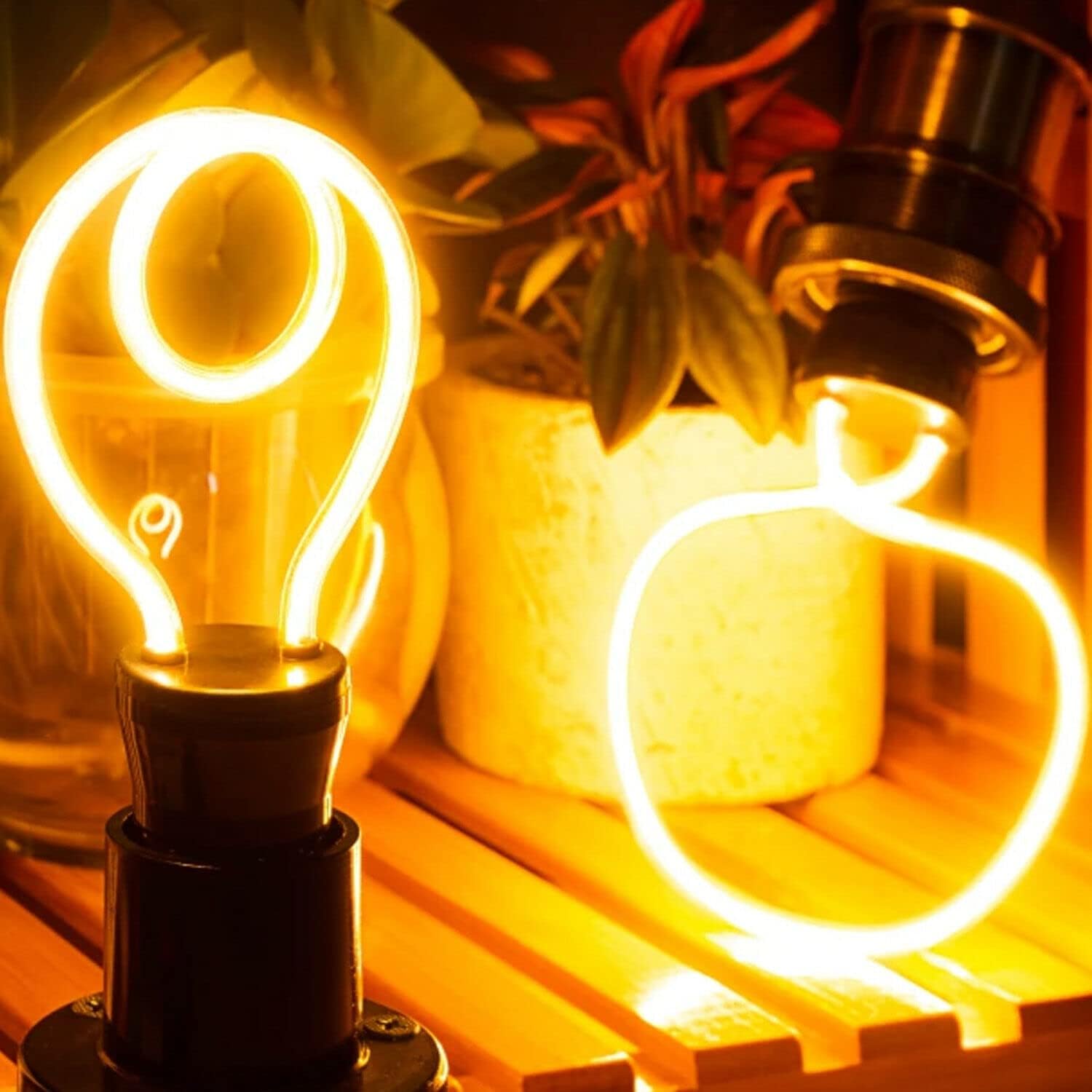 Vintage Style LED Filament E27 Screw Bulb, 4W Decorative Neon Light