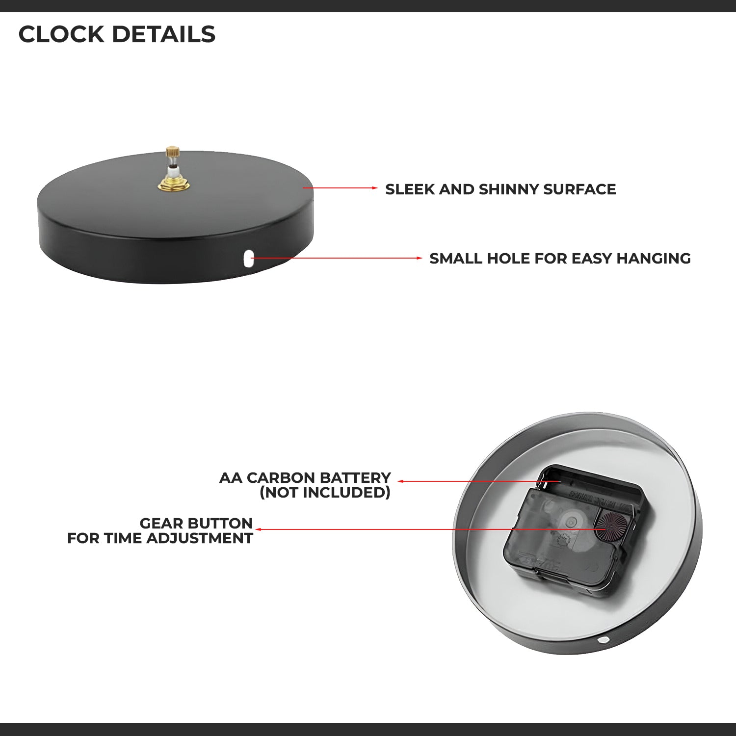 Modern Frameless Wall Clock Coffee Time 3D Sticker Number Wall Clocks ~5403