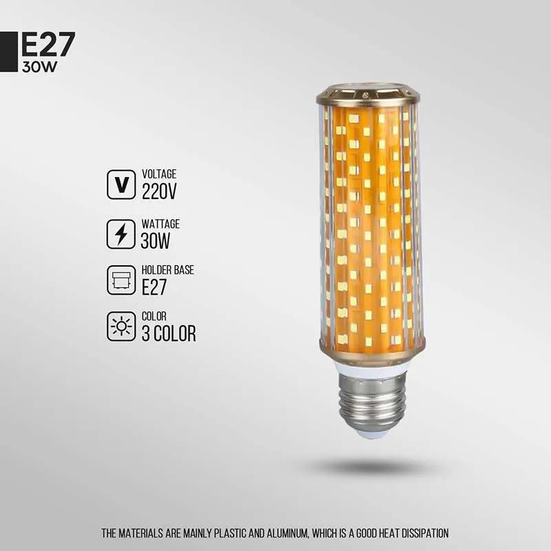 30W E27 LED Corn Bulb High Power Energy Saving Lamp