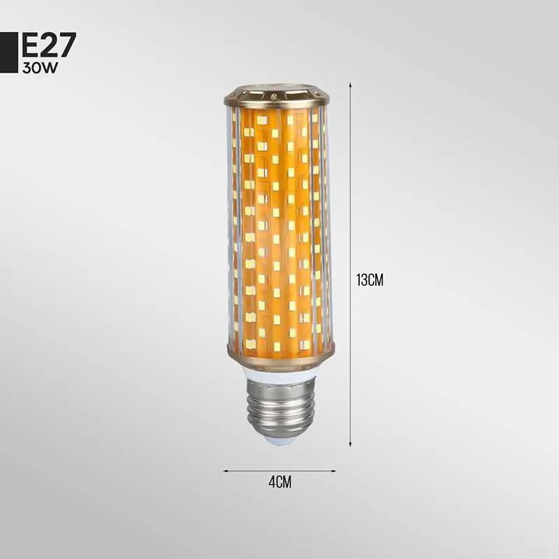 30W High Powered E27 LED Corn Bulb Energy Saving Light, Dimmable, 3 Color