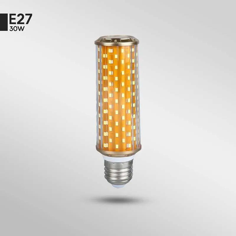 30W High Powered E27 LED Corn Bulb Energy Saving Light, Dimmable, 3 Color