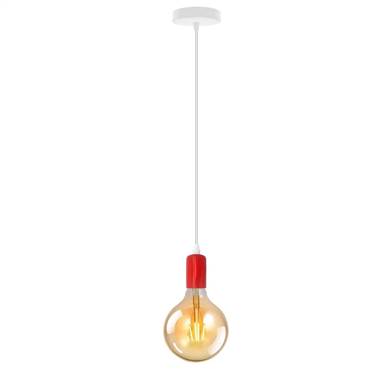 Industrial E27 Colourful Suspended Pendant Light Fitting Home Kit