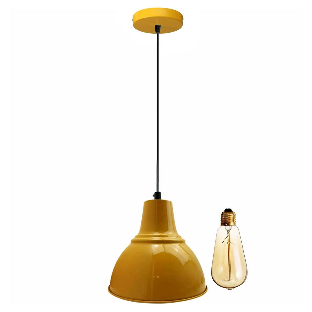 Industrial Retro Metal Barn Pendant Light Fixture for Kitchen Dining Room