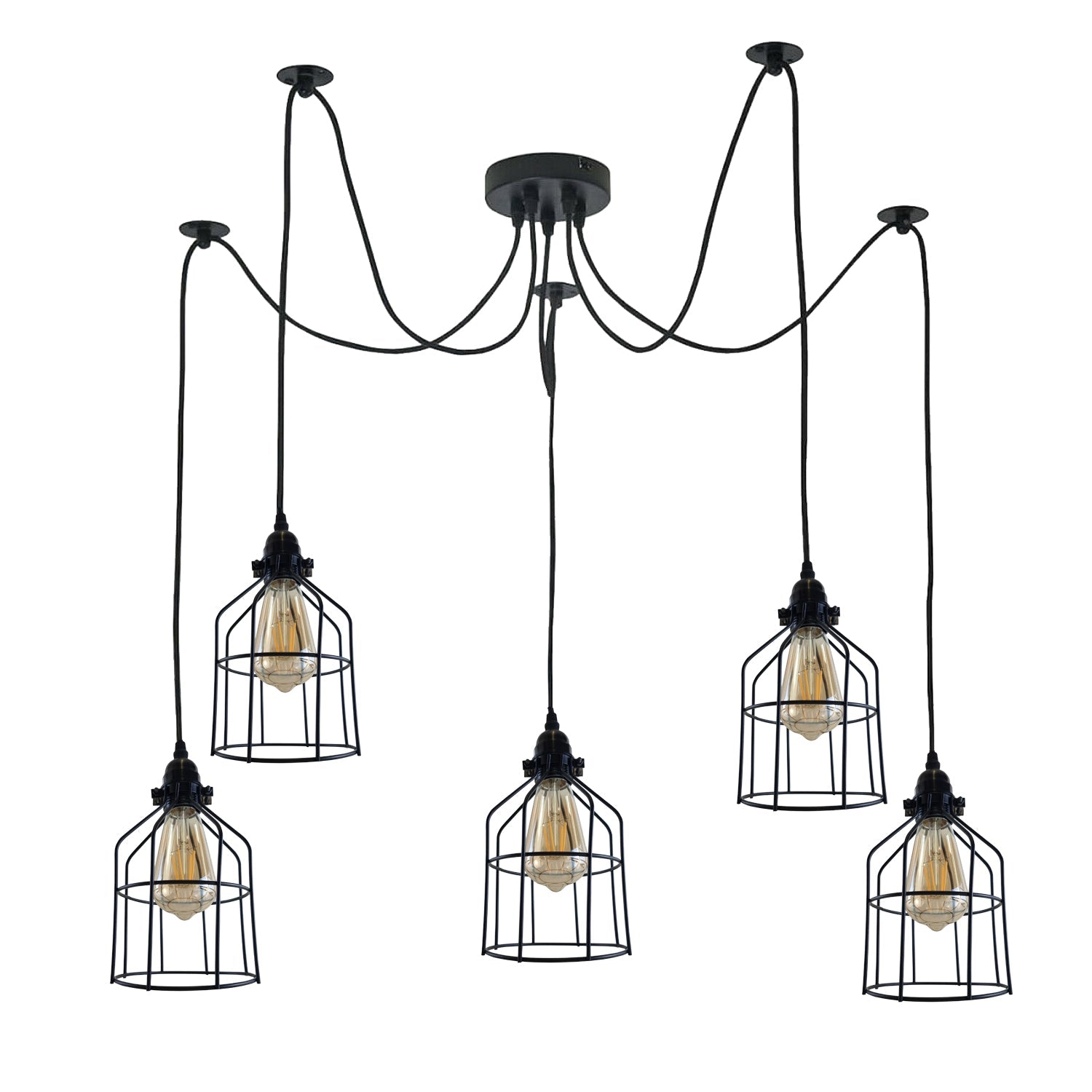 Multiple Ceiling Light Fixture 2M Spider Pendant Light ~6329