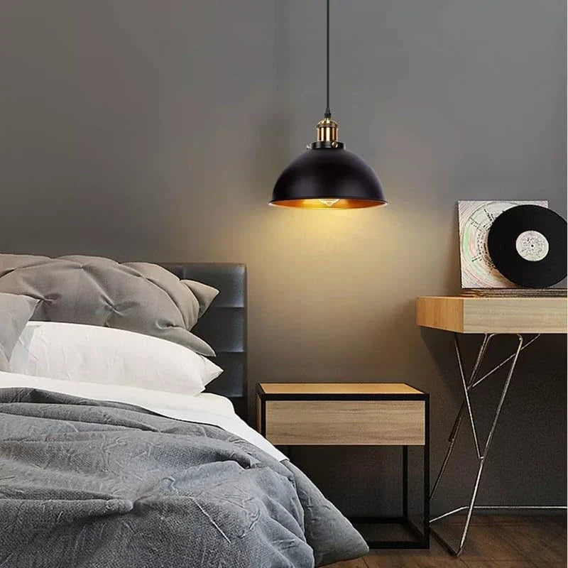 Industrial Vintage Metal Pendant Light E27 Adjustable Hanging Fixture