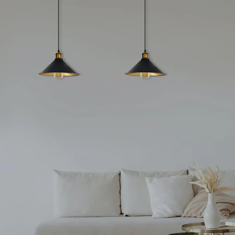 Industrial Vintage Metal Pendant Light E27 Adjustable Hanging Fixture