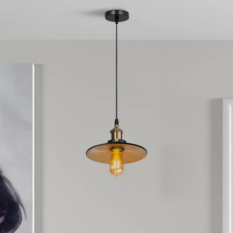 Industrial Vintage Metal Shade Pendant Light, E27 Base for Home