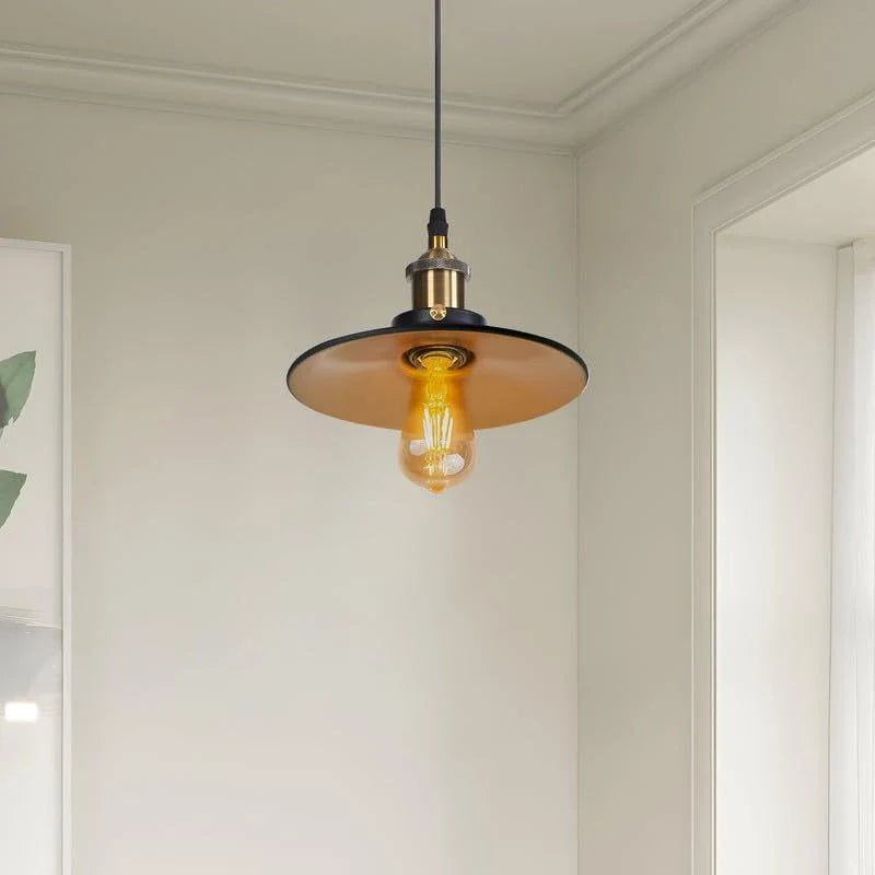 Industrial Vintage Pendant Light, E27 Metal Shade for Home & Cafe ~ 5662