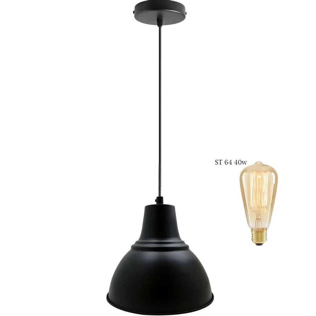 Industrial Retro Barn Style Pendant Light Fixture with Adjustable Chain