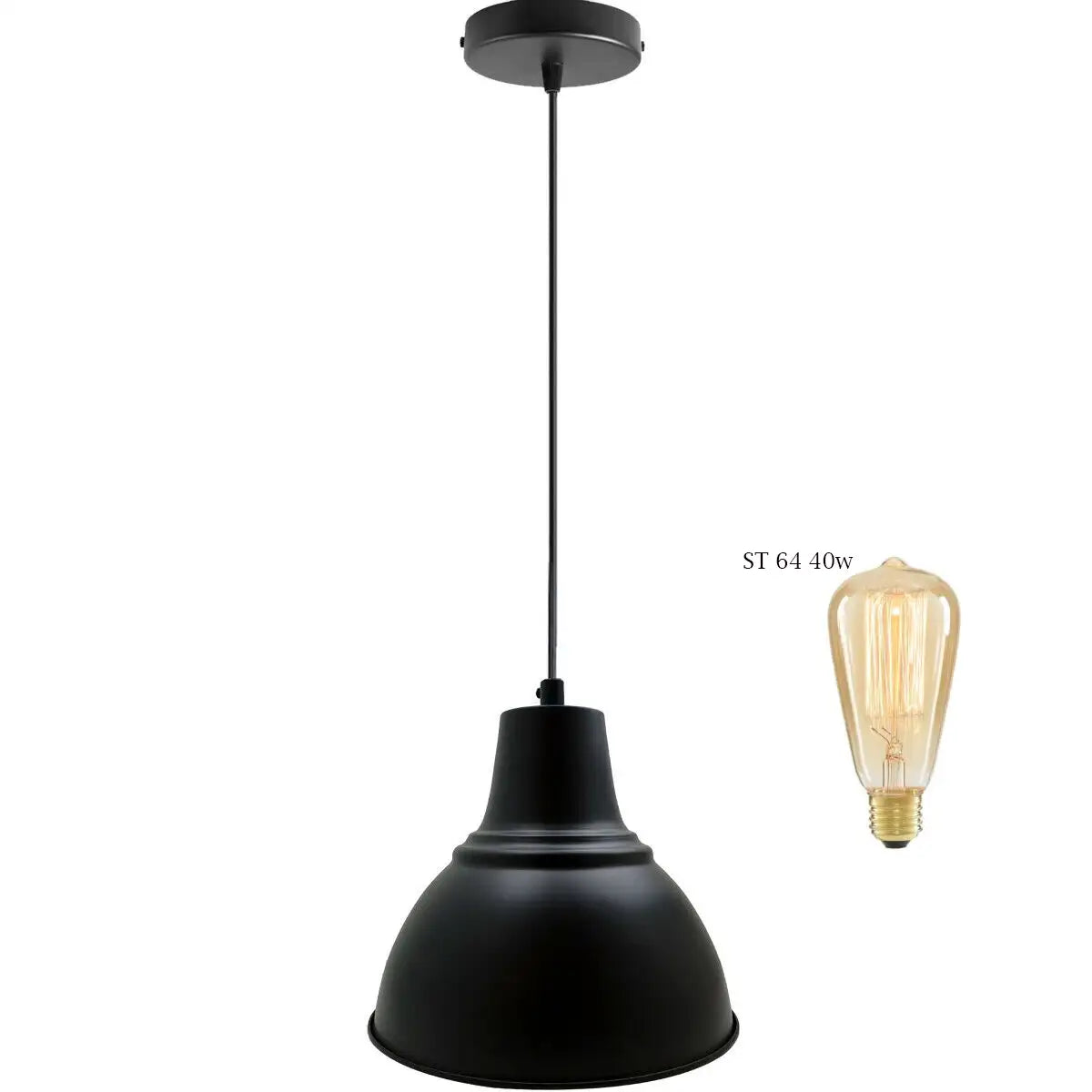 Industrial Retro Barn Style Pendant Light Fixture with Adjustable Chain